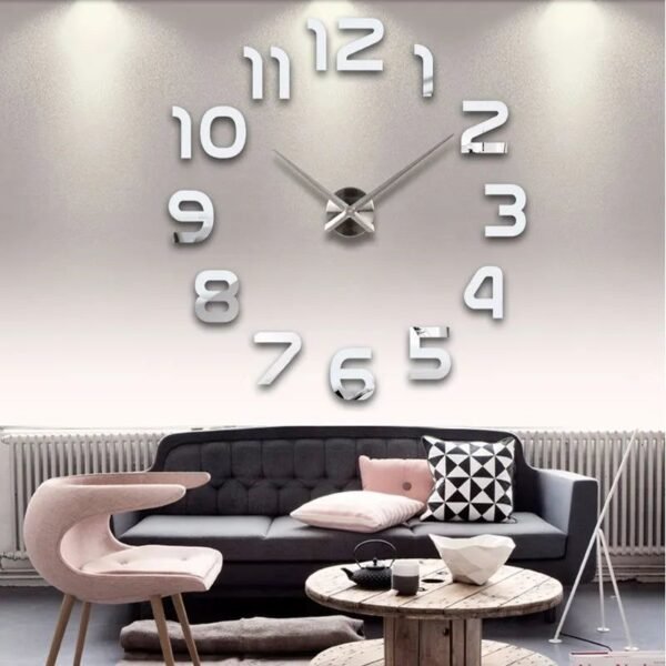 3D Wall Stickers Large Decor-Clock-Arlik interiors