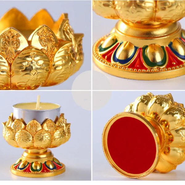 Embossed Buddhist Candle Holder-Cake stand-Arlik interiors