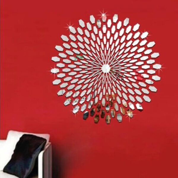 3D Mirror Stickers Petal Wall Stickers-Arlik interiors