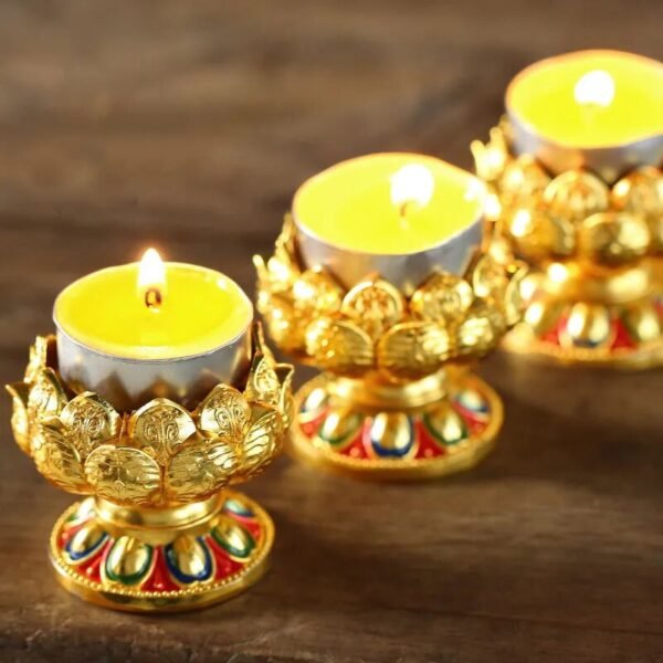 Embossed Buddhist Candle Holder-Cake stand-Arlik interiors