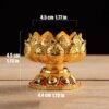 Embossed Buddhist Candle Holder-Cake stand-Arlik interiors