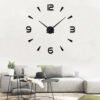 Large Wall Clock Quartz 3D DIY Big Watch Decorative Kitchen Clocks Acrylic Mirror Sticker Oversize Wall Clocks Home Letter Decor-Arlik interiors