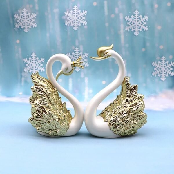 2pcs Swan Model Cute Figurine-Statue-Arlik interiors