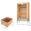 Non-Woven Fabrics Wardrobe Coffee Fabric Closet-Storage & Organization-Arlik interiors