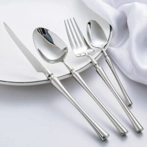 24pcs Stainless Steel Tableware Set-Flatware-Arlik interiors