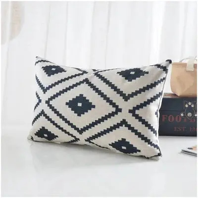 Geometric Cushion Cover Black White Nordic Home Decor-Throw Pillows-Arlik interiors