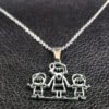 Mothers and Children Family Stainless Steel Necklaces Silver Color Necklace Jewelry dia de la madre Mother's Day Gift N328S01-Arlik interiors