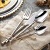 24pcs Stainless Steel Tableware Set-Flatware-Arlik interiors