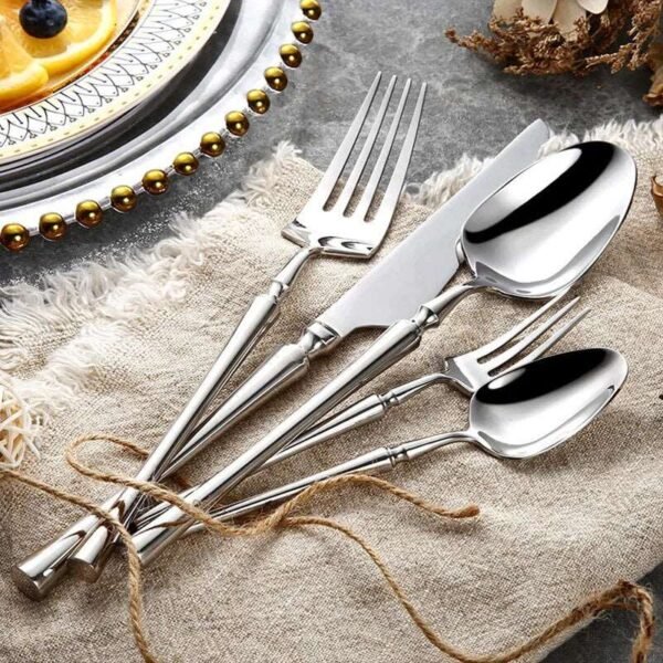 24pcs Stainless Steel Tableware Set-Flatware-Arlik interiors