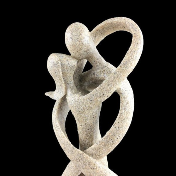 VILEAD 23cm Sandstone Kissing Lover Statuettes Wedding Statue Home Decoration Valentine's Day Souvenirs Figurines Ornaments Gift-Arlik interiors