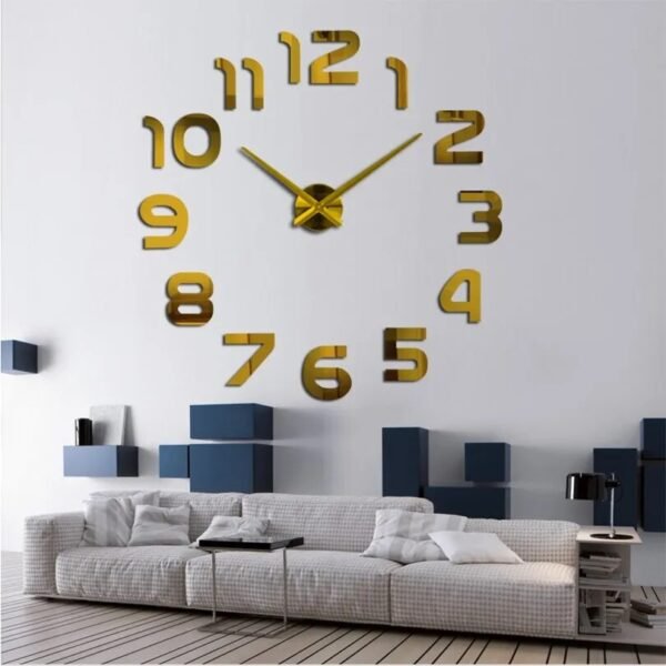 3D Wall Stickers Large Decor-Clock-Arlik interiors