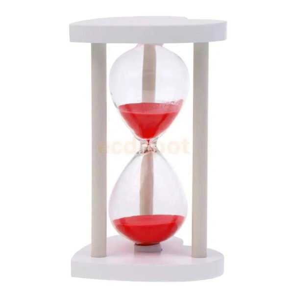 30 Minutes Sandglass Wooden Hourglass Heart Sand Timer Clock Home Decor Gifts-Arlik interiors