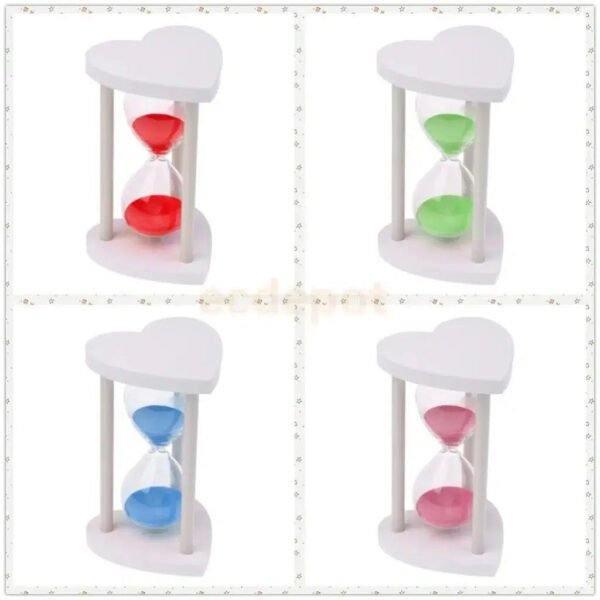 30 Minutes Sandglass Wooden Hourglass Heart Sand Timer Clock Home Decor Gifts-Arlik interiors