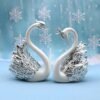 2pcs Swan Model Cute Figurine-Statue-Arlik interiors