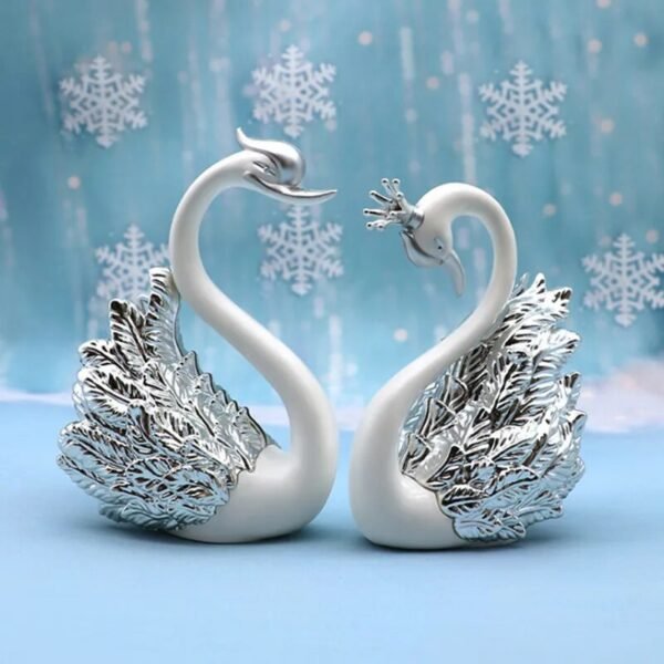 2pcs Swan Model Cute Figurine-Statue-Arlik interiors