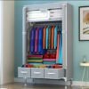 Non-Woven Fabrics Wardrobe Coffee Fabric Closet-Storage & Organization-Arlik interiors