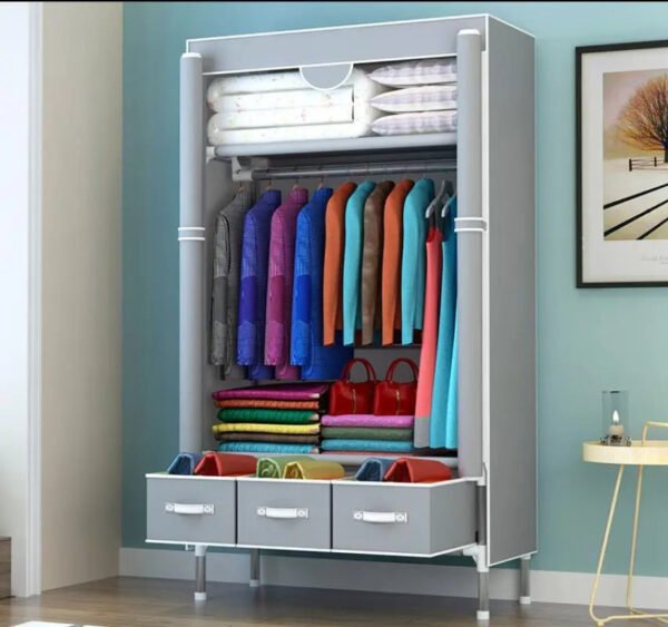 Non-Woven Fabrics Wardrobe Coffee Fabric Closet-Storage & Organization-Arlik interiors