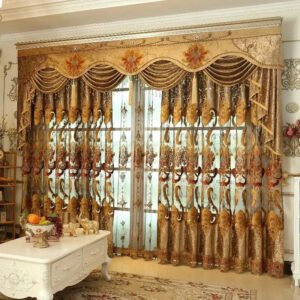 European-Style Luxury Curtains For Living Room-Curtains-Arlik interiors