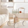 Side Table Sofa Side Table Movable Small Coffee Table Modern Minimalist Creative Small Table Balcony Trolley Rack-Arlik interiors