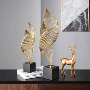 Modern Home Decor Marble Alloy Ornaments High-end Living Room Decoration Porch TV Cabinet Creative Desk Decoration-Arlik interiors