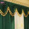 Luxury Curtains for Living Dining Room Bedroom Gold Velvet Fabric Curtains High-end Villa Valance Curtains Tulle Customization