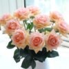 Latex Artificial Rose Bouquet Decor-Flowers-Arlik interiors