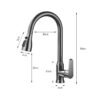 Kitchen pull-out hot and cold faucet-Faucet-Arlik interiors