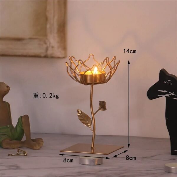 Wrought Iron Golden Bird Aroma Candle Holder