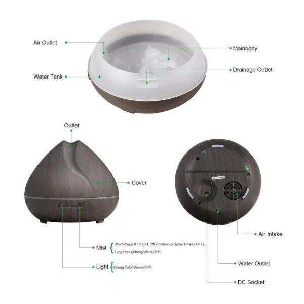 Home Humidifiers Essential Oil Aroma Diffuser-Humidifiers-Arlik interiors