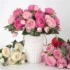 30cm Artificial Roses Silk Peony Artificial Flowers-Artificial Flora-Arlik interiors