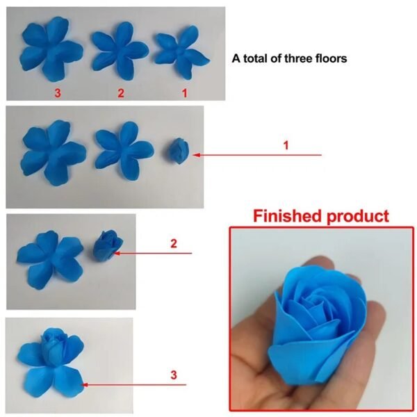 81Pcs Floral Soap Scented Rose Flower Bouquet-Flowers-Arlik interiors