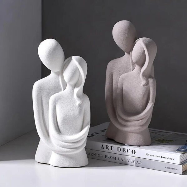 Nordic Abstract Sculpture Character Figurines Resin Love Statues Modern Home Decoration Living Room Office Desk Decoration Gift-Arlik interiors