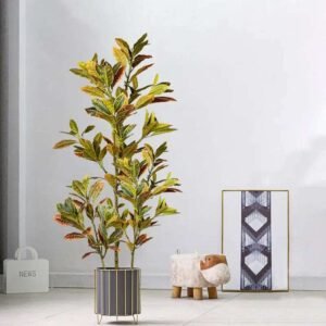 120cm  Artificial Tropical Rubber Plants Home Garden Decor