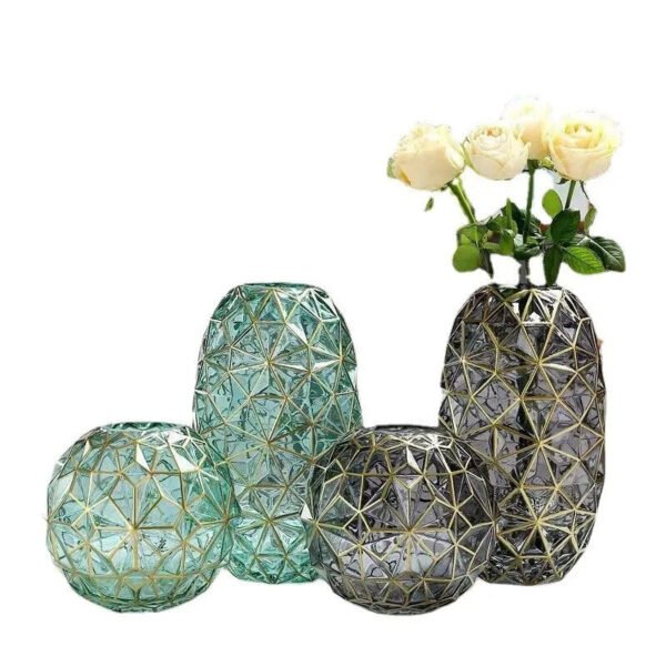 2pcs Nordic glass vase livingroom decoration-Vase-Arlik interiors