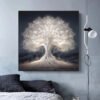 Fantasy White Tree Of Life Poster Prints For Living Room Decor-Art-Arlik interiors