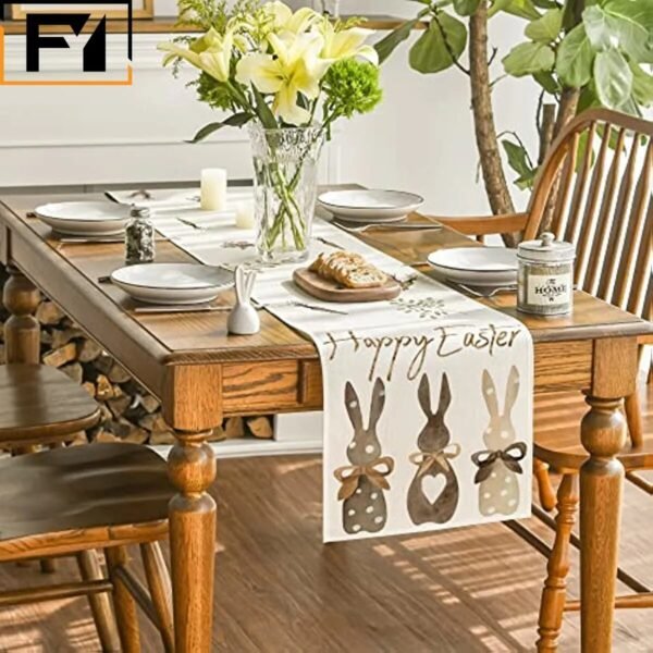 Happy Easter Table Runner-Table Runner-Arlik interiors