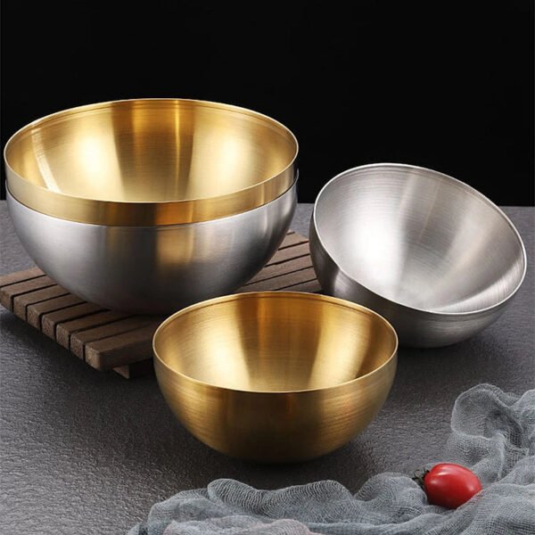 Kitchen Stainless Steel Fruit And Salad Bowls-Tableware-Arlik interiors