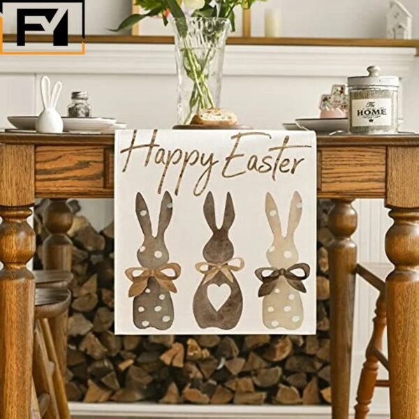 Happy Easter Table Runner-Table Runner-Arlik interiors