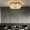 Minimalist Crystal Glass Round Ceiling Chandelier-Light Fixtures-Arlik interiors