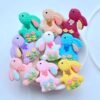 10Pcs Mini 25*30mm Cartoon Rabbit Decoration Accessories