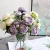 30cm Artificial Roses Silk Peony Artificial Flowers-Artificial Flora-Arlik interiors