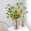 Lemon Branches With Fruit Simulation Green Plants Fresh Home Decoration Photo Props Plastic Fruit Flower Arrangement Fake Flower-Arlik interiors