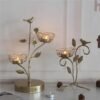 Wrought Iron Golden Bird Aroma Candle Holder