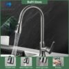 Kitchen pull-out hot and cold faucet-Faucet-Arlik interiors