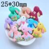 10Pcs Mini 25*30mm Cartoon Rabbit Decoration Accessories