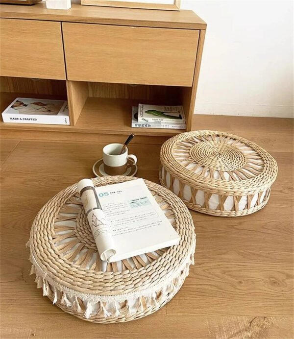 Living Room Coffee TaDecor Ceoffee Table Cover Grass Woven Rattan Decor