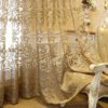 Light Luxury Villa Elegant Tulle Curtain Gold Curtain