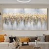 Hand-painted Canvas Abstract Mural-Art-Arlik interiors