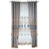 European Gray Embroidered Jacquard Curtains-Curtains-Arlik interiors