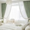 Home French Embroidery Blackout Living Room Curtains Thickened Sunscreen Bedroom Curtain Light Luxury Soundproof Study Drapes